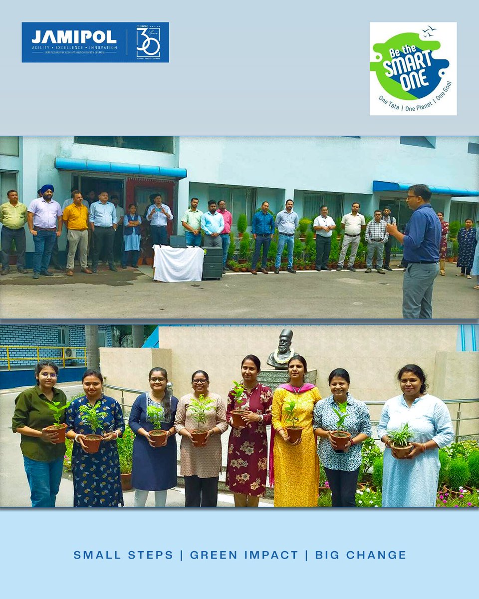 JAMIPOL24041995's tweet photo. World Environment Day 2025 Celebration at JAMIPOL Ltd. 🌱
Today, we united as one team—employees and contractor colleagues—to observe World Environment Day with great enthusiasm and purpose.
#WorldEnvironmentDay2025 #BeatPlasticPollution #Sustainability #GreenWorkplace #JAMIPOL https://t.co/lhCfqmmkVb