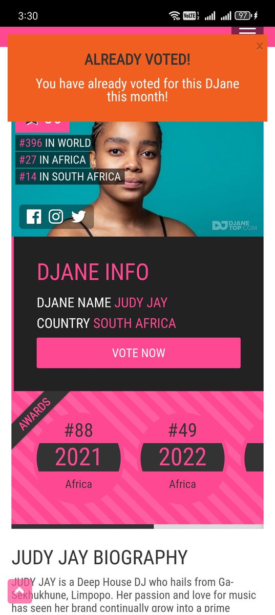Mabulala_Buda's tweet photo. @JudyJaySA2 Ke votile nna 🙏 https://t.co/qDukuV9KYk