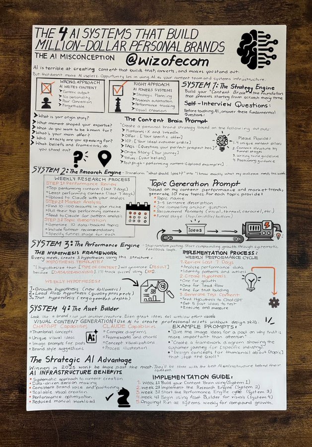bagussefenflod's tweet photo. This post is literally an AI cheat sheet to build a million-dollar personal brand in 2025: https://t.co/TpSvfollAq