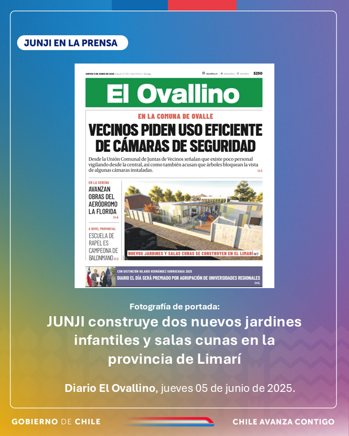 Hoy en la prensa regional, dos proyectos de aumento de cobertura se ejecutan en la provincia de Limarí.

Conoce los detalles acá👇