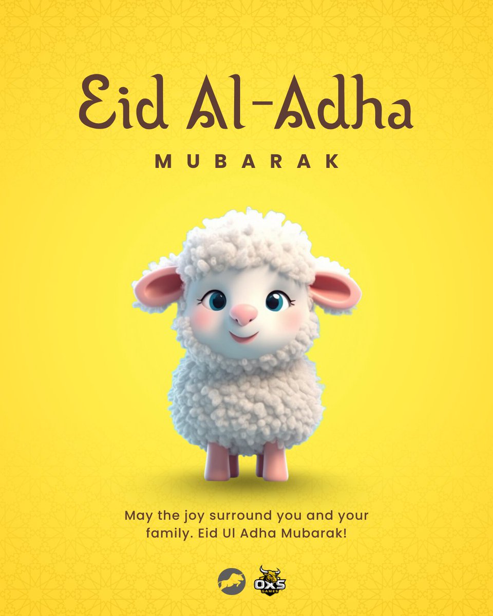 May the joy surround you and your family. 

Eid Ul Adha Mubarak!

Happy Eid!