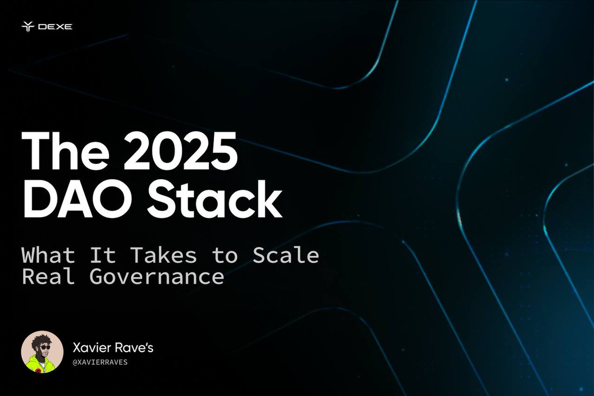 XavierRaves's tweet photo. 🔥 The future of AI x Web3 is taking shape — and @DexeNetwork is leading the charge.

With a $1.2B DAO treasury, legit on-chain governance, and a real plan for how communities can own & govern AI agents, this isn’t just noise — it’s execution.

While others hype, Dexe builds. Years of shipping, coordination, and real results. Not trying to reinvent DAOs — just making them actually work.

💯 I broke it all down — and yeah, it’s very worth your time:
https://t.co/pW9k4CtGrF