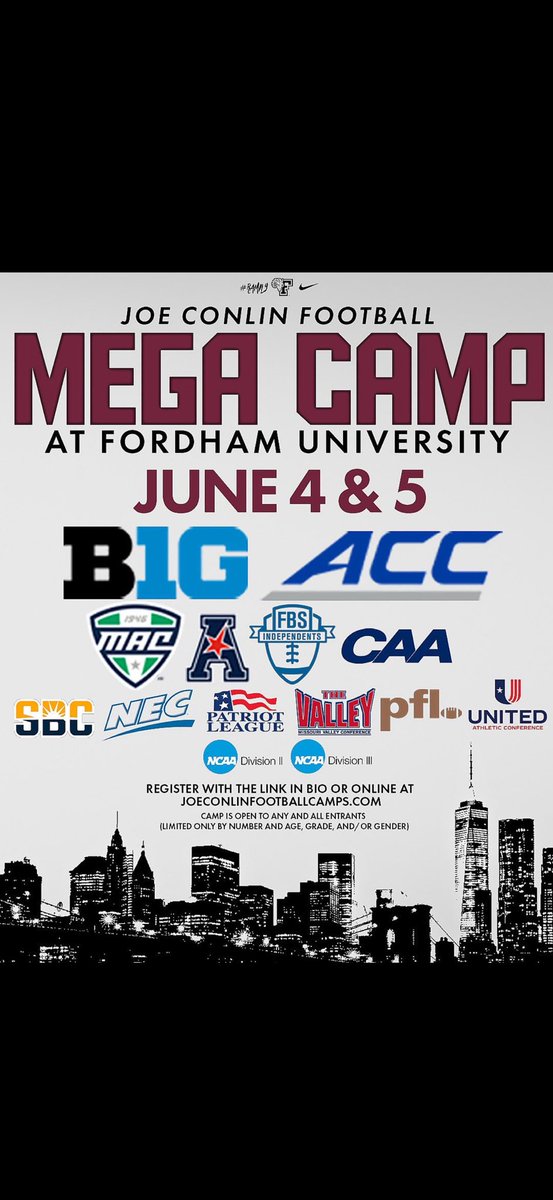 Today I will be attending and competing at the Fordham Camp.