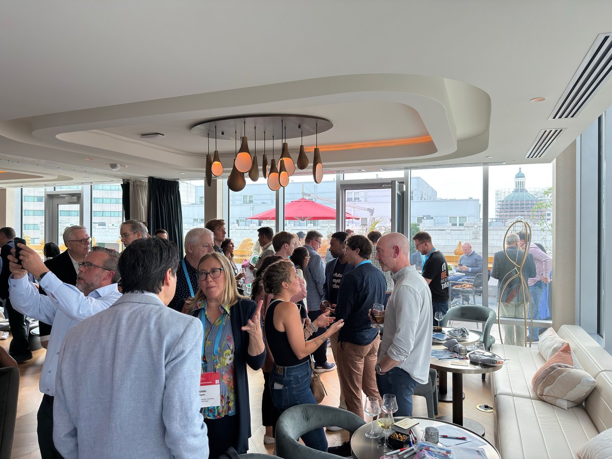 The Indiana Chamber and Right to Start held a reception last evening at the new Astrea Rooftop at the Intercontinental Hotel in downtown Indy as part of the 2025 Global Entrepreneurship Congress (hosted by the Indiana Economic Development Corporation).

The event, which followed