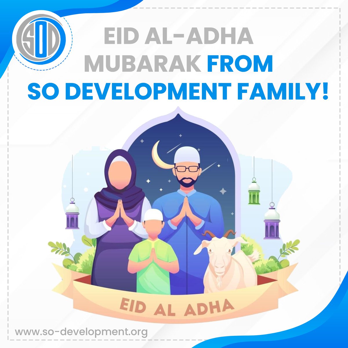 so_development1's tweet image. Eid Al-Adha Mubarak from all of us at SO Development!
To our clients, partners, colleagues, and friends around the world, we extend our warmest wishes for a joyful and peaceful Eid.
#EidAlAdha #EidMubarak #SODevelopment #Gratitude #TogetherWeGro