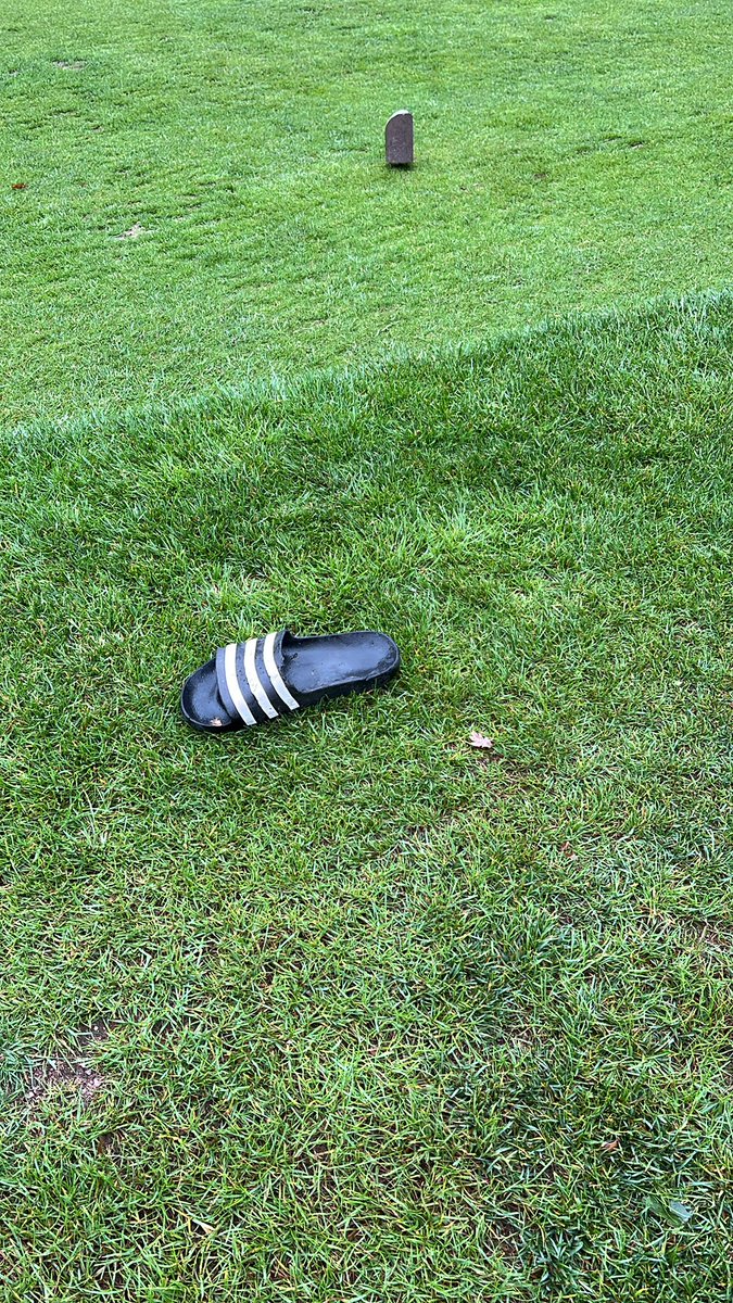Amazing what you find on the golf course. Have any of the green keeping team lost a slider?
