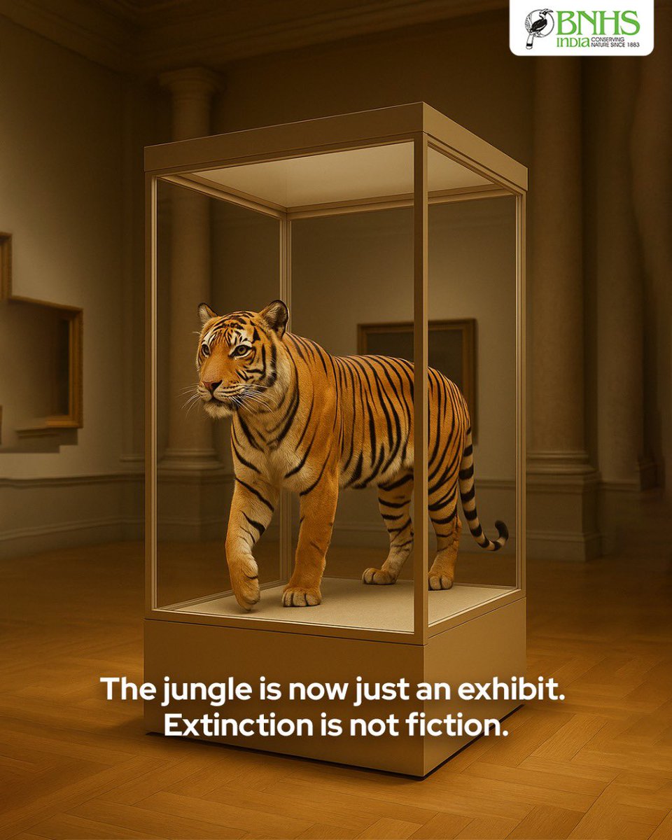 BNHSIndia's tweet photo. Once wild, now preserved.
Today onwards, letโs not wait till nature becomes a museum exhibit.
๐ข Protect. Preserve. Participate.
#BNHSIndia #PreserveNature #NatureNotInMuseums #ForFutureGenerations #WorldEnvironmentDay2025 https://t.co/FKt6MQ06dW