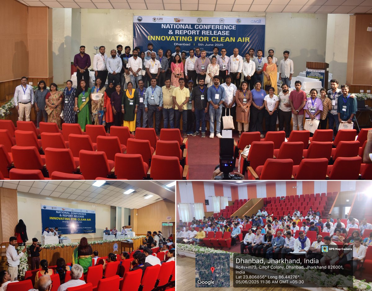 National Conference on "Innovating for Clean Air" on 5th June 2025 at <a href="/IITISM_DHANBAD/">IIT(ISM)</a>-a collaborative step towards #cleanerair &amp; #SustainableDevelopment. Includes Technical Session on Sustainable Mining &amp; the Way Forward. <a href="/EIACPIndia/">EIACP</a> <a href="/moefcc/">MoEF&CC</a> <a href="/DhanbadC/">Dhanbad Municipal Corporation Dhanbad</a> <a href="/EduMinOfIndia/">Ministry of Education</a> #MissionLiFE.