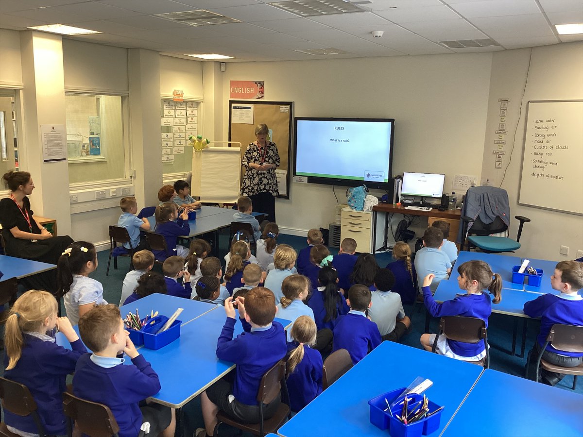 Year 2 had a very enjoyable and informative road safety lesson with Mrs McHale from WBC. We talked about wearing bright colours to ensure we are seen easily. Mrs McHale very kindly brought us all a reflective teddy bear to wear on our bag or coat. #westbrookoldhall #RoadSafety