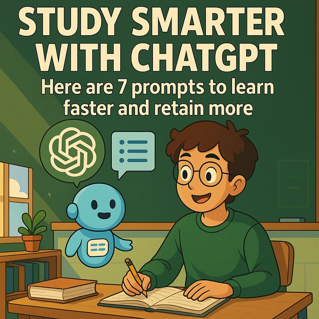 STUDY SMARTER WITH CHATGPT

.Remember more. Sleep better.

Here are 7 prompts: ⇣