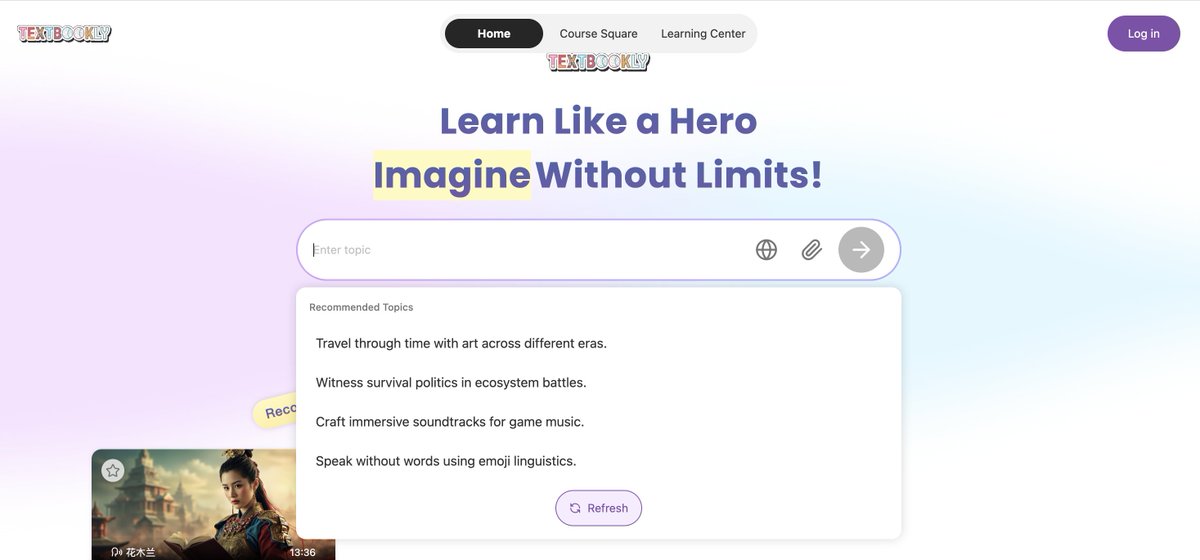 Textbooklyai's tweet image. Come here, explore the unknown, ignite your curiosity, and to be the master of your learning!