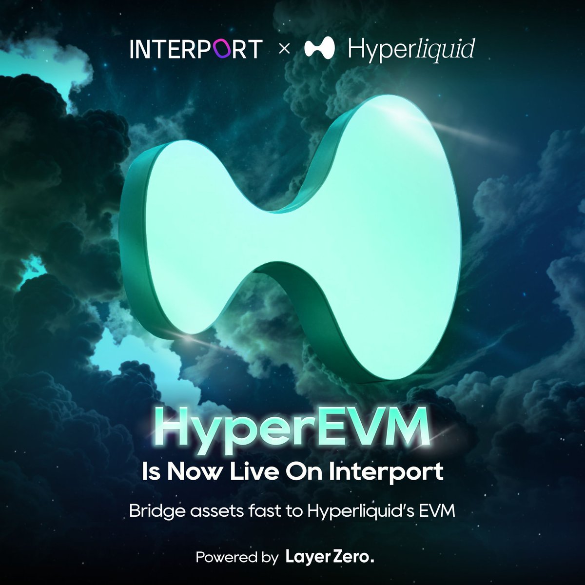 Interport now supports HyperEVM. Bridge USDT0 & other tokens to  @HyperliquidX easily with Interport. Powered by @LayerZero_Core