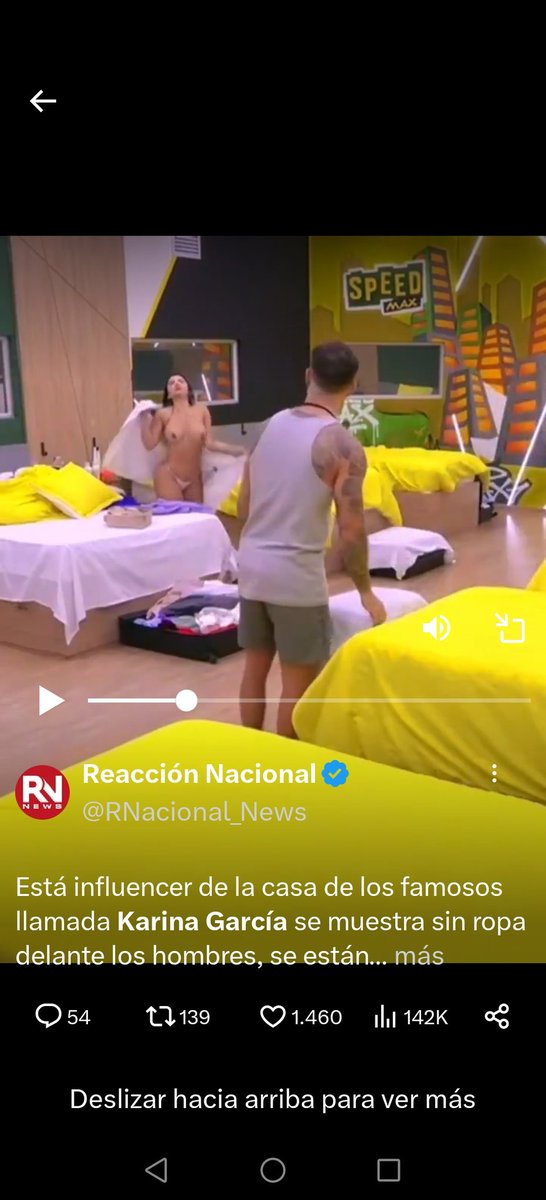 Karina acá es un ejemplo, un ejemplo de que una mujer se puede desnudar  y no por eso un hombre tiene el derecho de acosarla,  los que están justificando a Andrés que porque melisa se agachó frente a él,  tienen muy normalizado el acoso
NO es NO
#LaCasaDeLosFamososCol