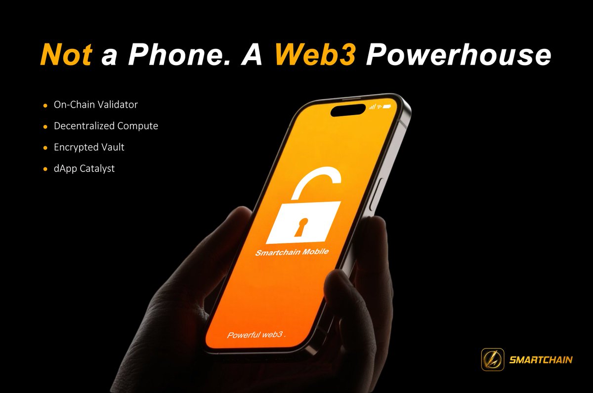 Smart_Mobile1's tweet photo. A phone that:
✅ Validates transactions
✅ Shares compute
✅ Stores encrypted ID
✅ Interacts with dApps
That’s not a phone. That’s Smartchain Mobile.
#DeviceRevolution #NextLevelWeb3 https://t.co/4QvLIUJ2qs