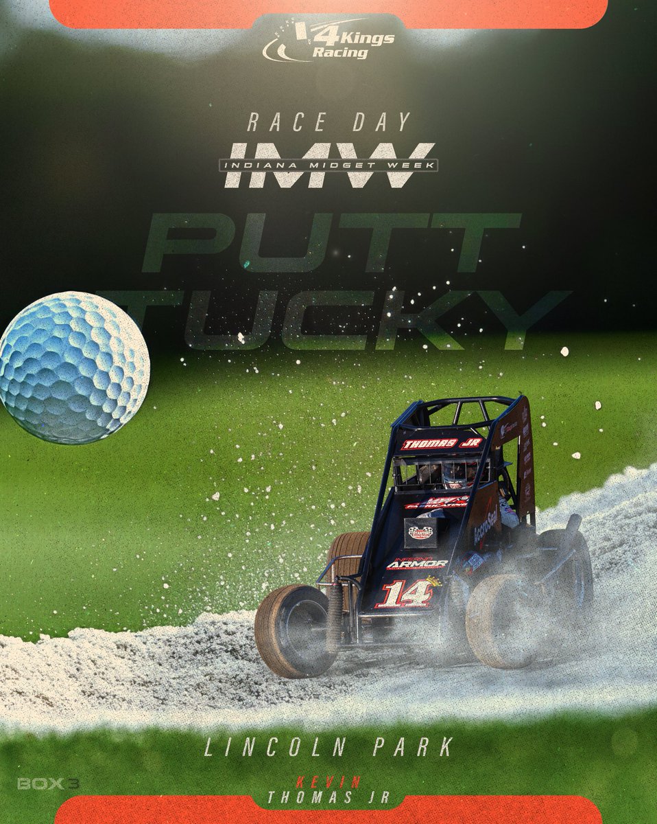 4KingsRacing (@4kingsracing) on Twitter photo No laying up. 🏌️♂️ It’s Race Day at Putt-Tucky with <a href="/kevinthomasjr/">Kevin Thomas, Jr.</a>!
📍: <a href="/RaceLincolnPark/">Lincoln Park Speedway</a>
🏎️: <a href="/USACNation/">USAC Racing</a>
⏰: 6:30PM
📺: <a href="/FloRacing/">FloRacing</a>
⏱️: <a href="/RaceMonitor/">Race Monitor</a>
📸: <a href="/JackReitz5/">Jack Reitz</a>
🎨: <a href="/box3_racing/">Box3 Media</a>
<a href="/MetalloidCorp/">Metalloid</a> | <a href="/AccroSeal/">AccroSeal</a> | <a href="/InfernoArmorUSA/">Inferno Armor</a> No laying up. 🏌️♂️ It’s Race Day at Putt-Tucky with <a href="/kevinthomasjr/">Kevin Thomas, Jr.</a>!
📍: <a href="/RaceLincolnPark/">Lincoln Park Speedway</a>
🏎️: <a href="/USACNation/">USAC Racing</a>
⏰: 6:30PM
📺: <a href="/FloRacing/">FloRacing</a>
⏱️: <a href="/RaceMonitor/">Race Monitor</a>
📸: <a href="/JackReitz5/">Jack Reitz</a>
🎨: <a href="/box3_racing/">Box3 Media</a>
<a href="/MetalloidCorp/">Metalloid</a> | <a href="/AccroSeal/">AccroSeal</a> | <a href="/InfernoArmorUSA/">Inferno Armor</a>