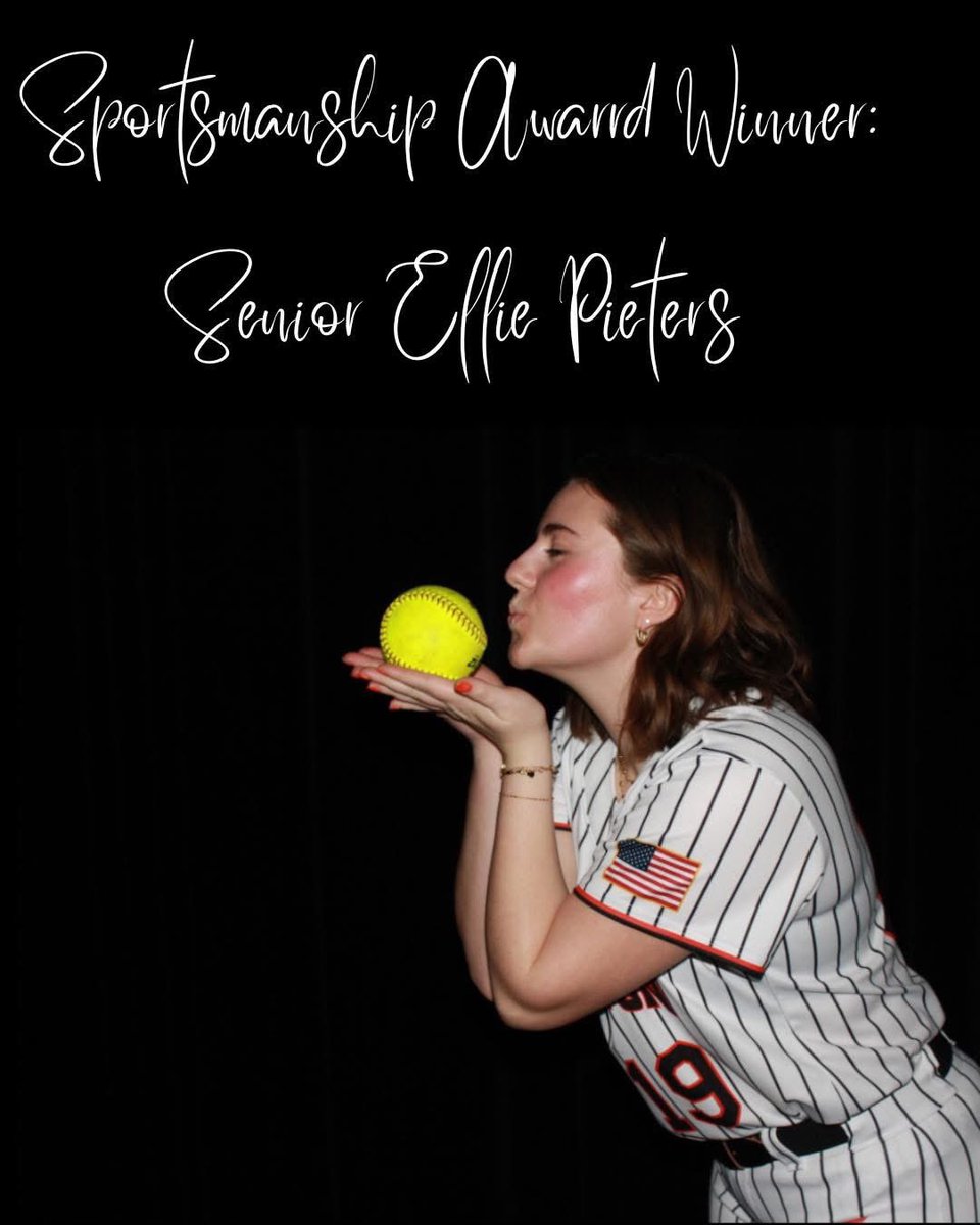 Last night was the 2025 Senior Awards Banquet and we’re proud to announce that Ellie Pieters was the recipient of our 2025 Sportsmanship Award! 

Ellie was a fantastic asset to our team bringing our team together with her infectious smile and amazing personality.