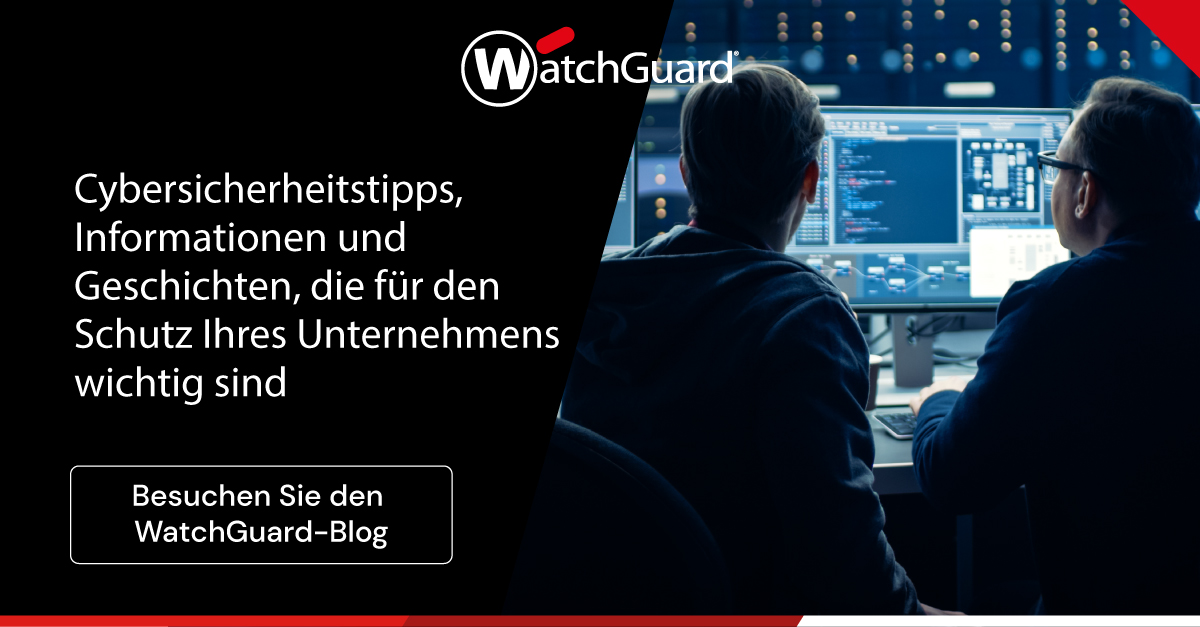 sichersein's tweet image. Wie soll man IT-Security-Gefahren erkennen, die man nicht mal kennt? Im Blog halten wir Sie regelmäßig zu aktuellen Themen und Trends in der IT-Security-Welt auf dem Laufenden. Mit der Anmeldung entgeht Ihnen nichts mehr. #Fireblog

watchguard.com/de/wgrd-news/b…