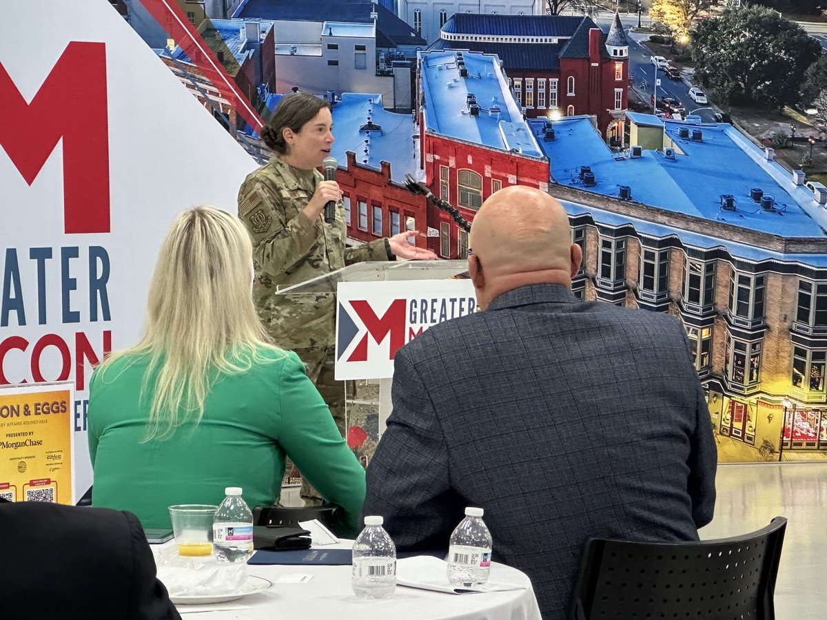 Col. Jennifer Carns, cmdr. of 5th Combat Communications Group at <a href="/RobinsAFB_GA/">Robins AFB</a> says they are focused on <a href="/SecDef/">Secretary of Defense Pete Hegseth</a> agenda to strengthen the warrior ethos, push boundaries to increase lethality, readiness, rebuild military w/ E8 C Stars. <a href="/macon_chamber/">Greater Macon Chamber of Commerce</a> <a href="/maconnewsroom/">The Macon Newsroom</a>  <a href="/mercerccj/">Center for Collaborative Journalism</a>