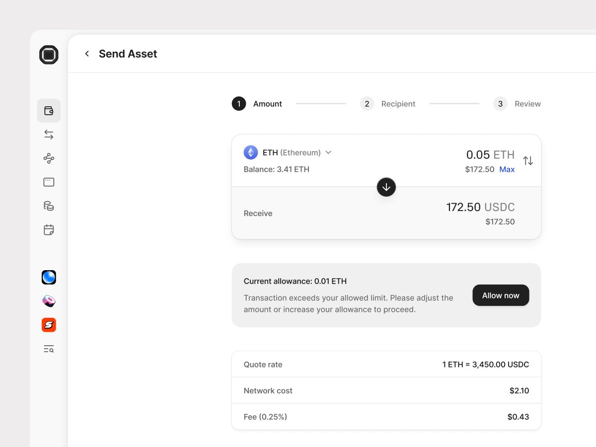 💵 Send Asset Flow
