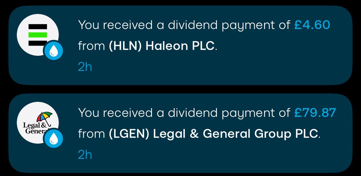 UKDivInvestor's tweet photo. Dividends received today, not a bad start to June. My largest single dividend from $LGEN.L naturally already reinvested. 
Previous years: 
2024 - £58.52
2023 - £11.14

Next year I hope to break the £100 mark 👊📈💷 https://t.co/MimXXS527B