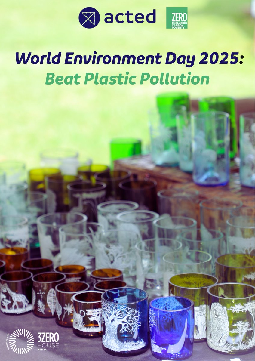 We must act collectively to realise a pollution-free future. The solutions come from us. Acted Kenya &amp; <a href="/3zerohousekenya/">3zerohousekenya</a>  believe in &amp; continue to support circular, innovative and inclusive environmental action.
📸EcoGlass display their recycled glass items at 3Zero's Friday event