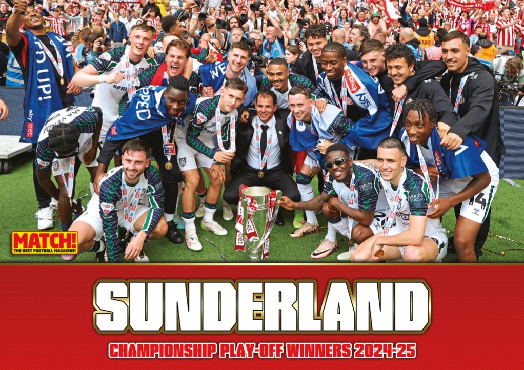 There's a celebratory poster in MATCH's June 10 issue,
<a href="/SunderlandAFC/">Sunderland AFC</a> fans! 😁

#SAFC