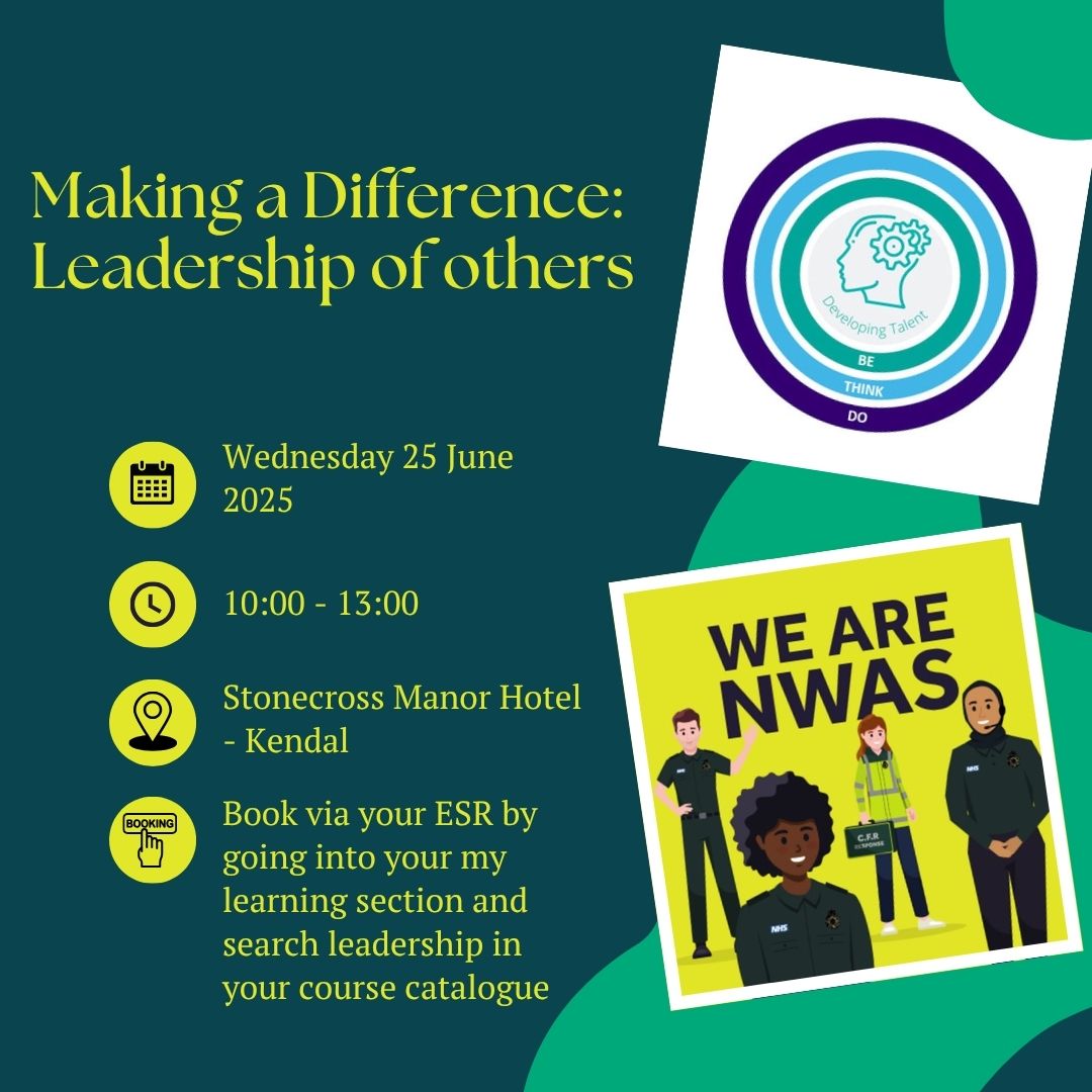 NWAS Learning & Organisational Development (@nwamb_learning) on Twitter photo 
