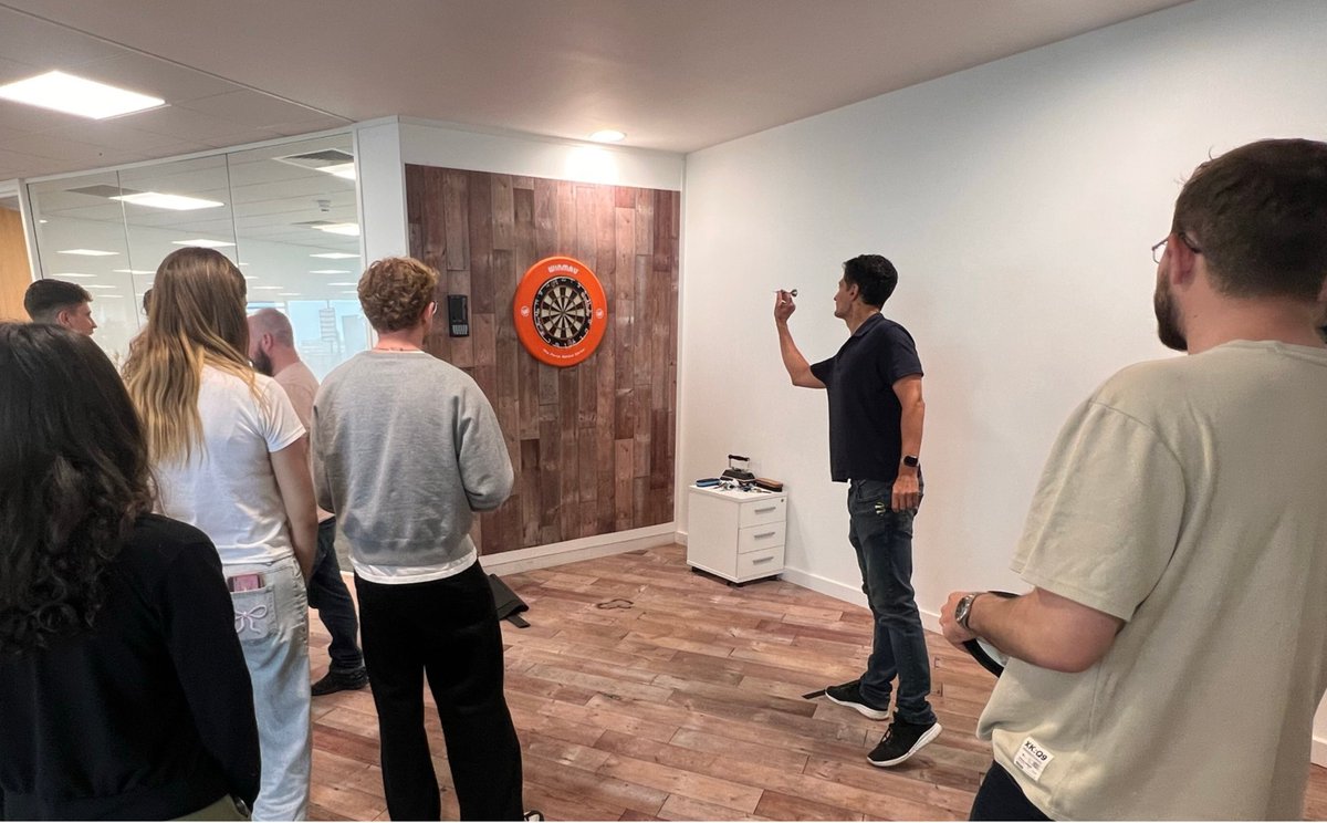 4Com (@4complc) on Twitter photo We’ve been aiming for bullseye with this year’s 4Com Darts Tournament!
Throughout May, a group of employees took part in our charity darts competition, raising money for <a href="/BobbyMooreFund/">Bobby Moore Fund</a> . Congratulations to our winner, Jason, who played against James and Russell in the final! We’ve been aiming for bullseye with this year’s 4Com Darts Tournament!
Throughout May, a group of employees took part in our charity darts competition, raising money for <a href="/BobbyMooreFund/">Bobby Moore Fund</a> . Congratulations to our winner, Jason, who played against James and Russell in the final!