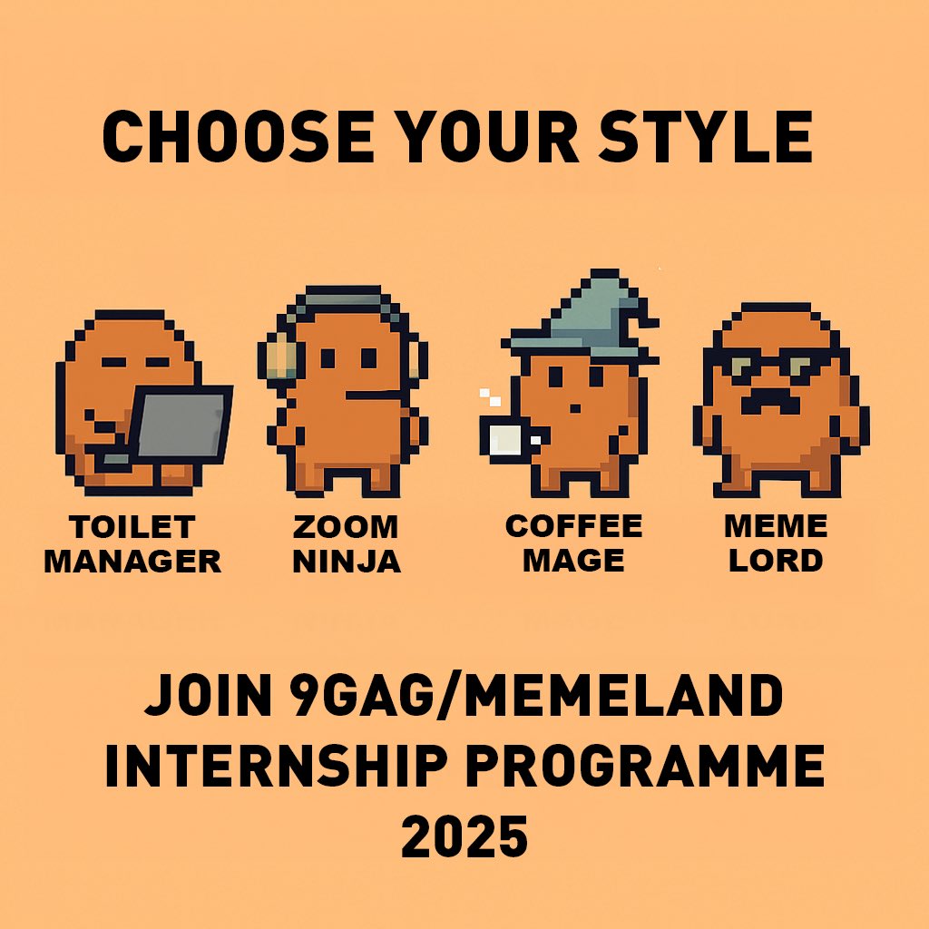Memeland's tweet image. Choose your style of remote internship and join us on our web3 journey now️ 👉 9g.ag/web3intern2025

Submission deadline: 12 Jun 2025

#internship #web3 #memeland
