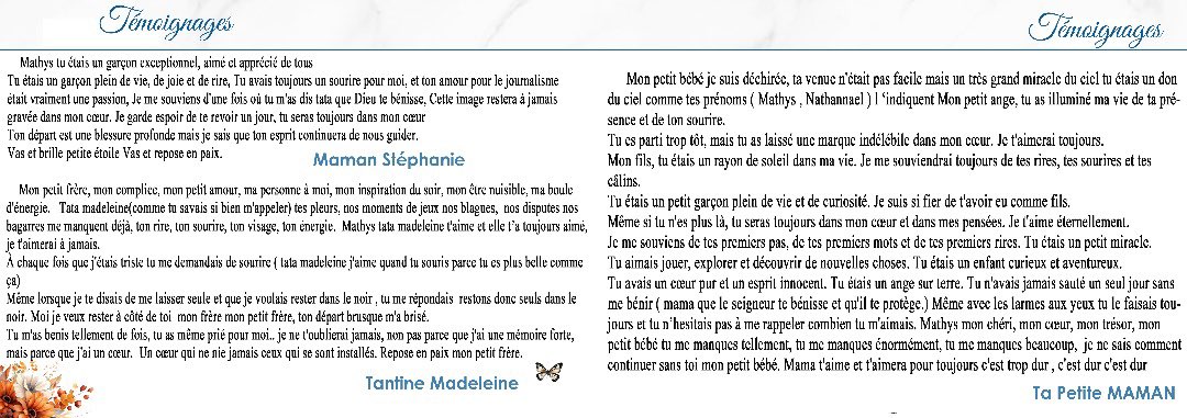 abessolo_brice's tweet image. Pour ceux qui sont intéressés, voici le vrai programme des obsèques du petit #Mathys