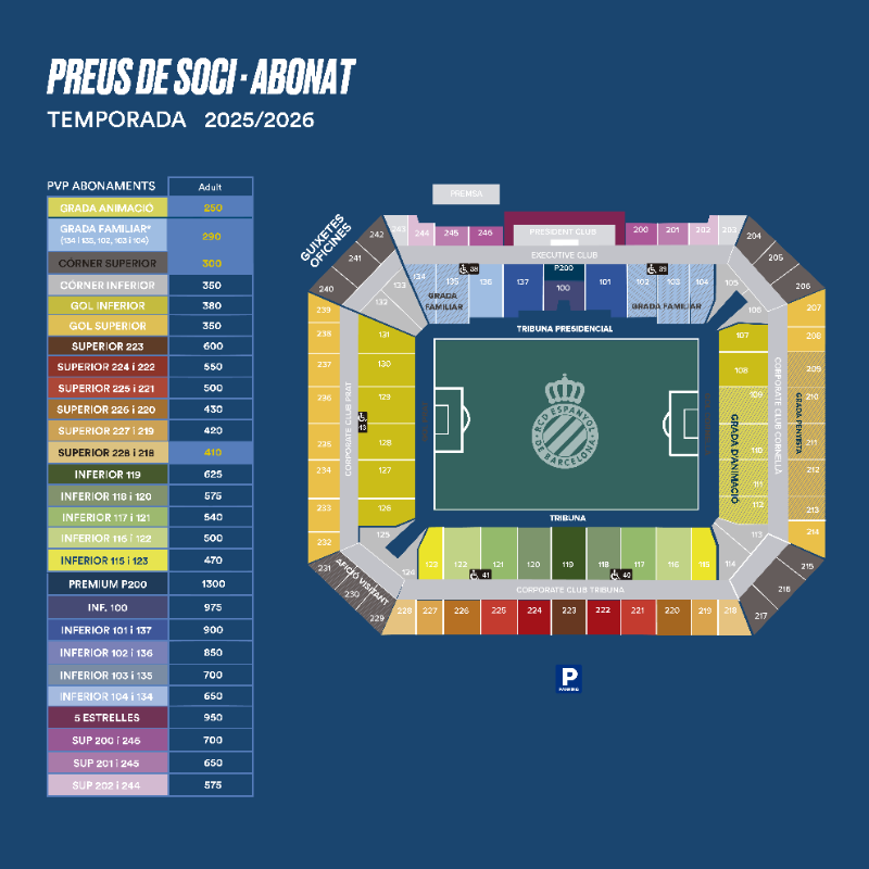RCDE_info's tweet photo. Perquè només tu saps que significa ser del RCD Espanyol. Renova. Temporada 2025/26 🤍💙 

🛒ℹ️ Consulta aquí els preus dels abonaments a l'@rcde_stadium per al curs 2025/26.

#RCDE125 #RCDE https://t.co/sIGtX30Vgp