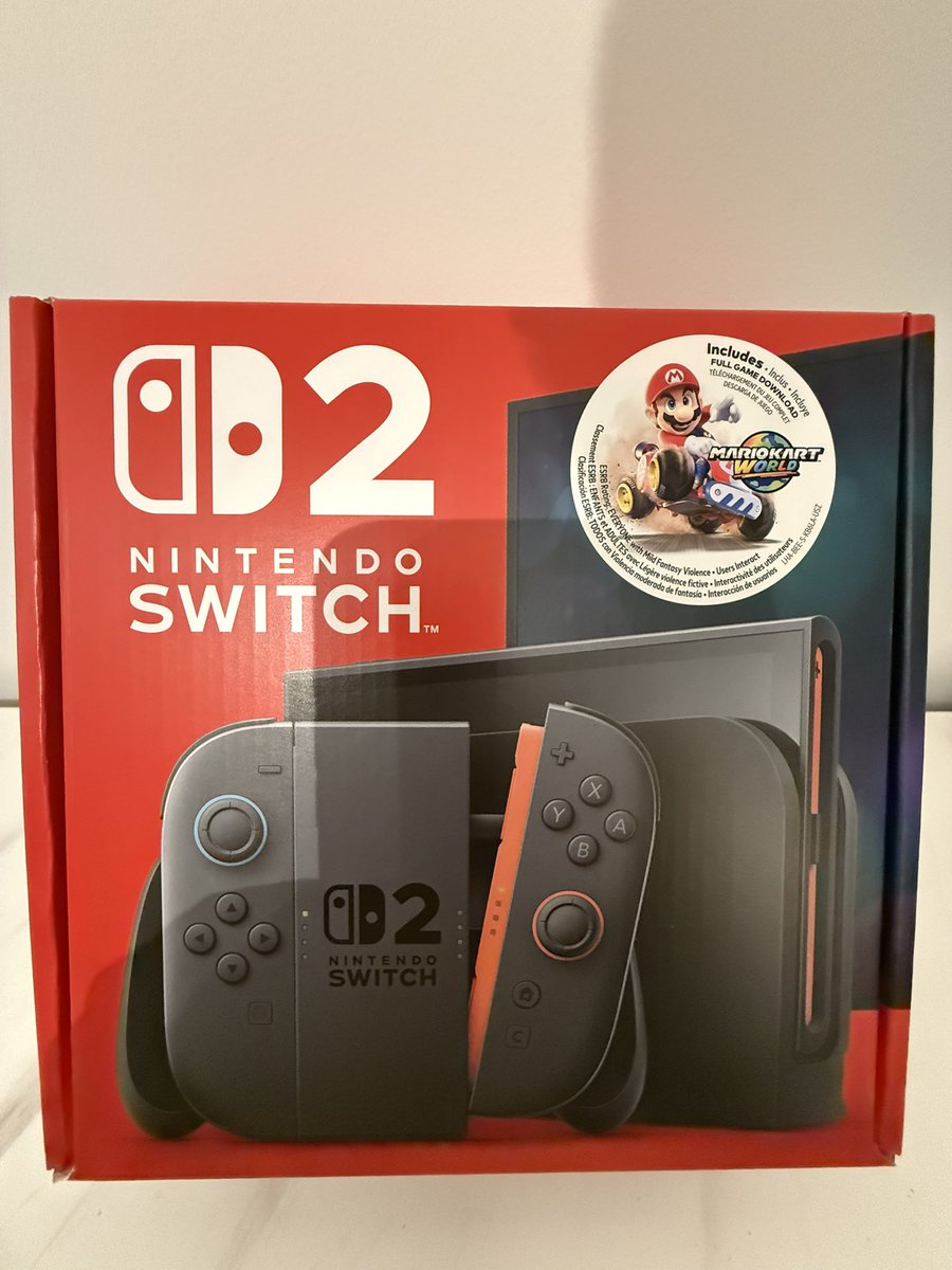 SamGeorgePlays's tweet photo. Switch 2 midnight release was dope. So tired but so worth it ! The line up was really long at our location. 

#NintendoSwitch2 #MarioKartWorld #mario #Switch2 https://t.co/X1EMR0xtuy