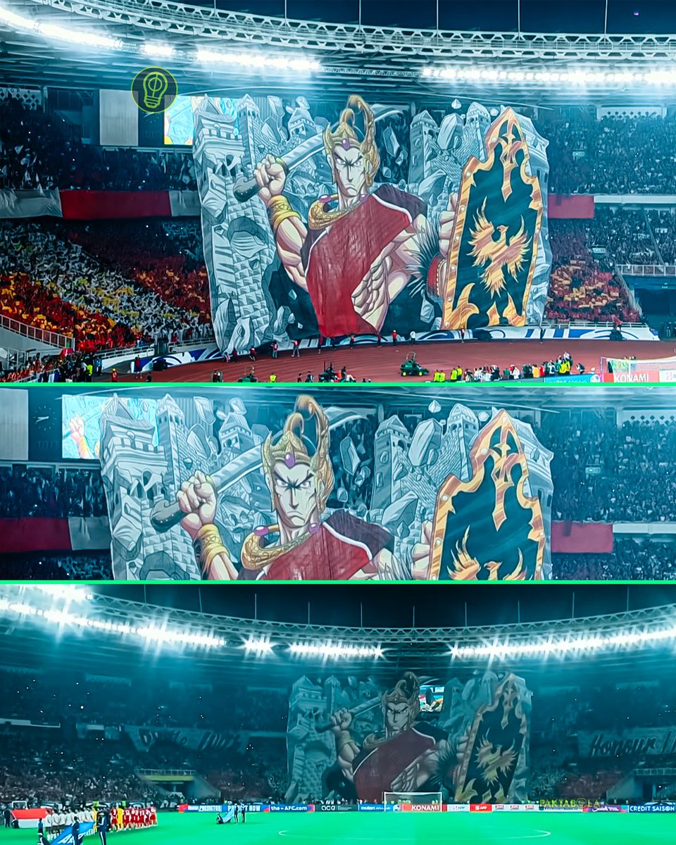 Tifo dari supporter Timnas Indonesia 🇮🇩📸