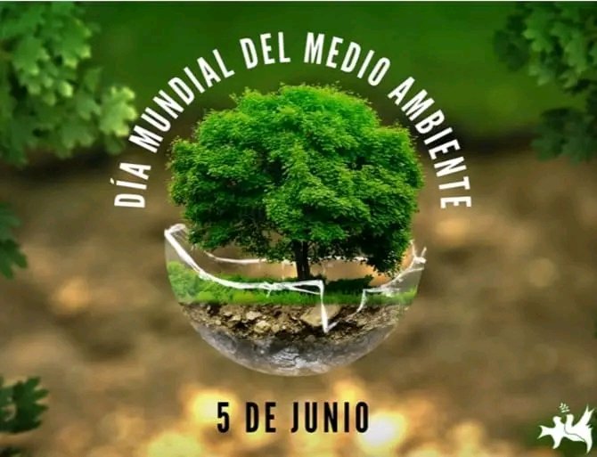 5 de junio. Día Mundial del Medio Ambiente. Establecido por la
La ONU estableció desde 1972, con el objetivo de concientizar y sensibilizar a la humanidad por una vida más sana y en armonía con la naturaleza, para protegerla como nuestro hogar.