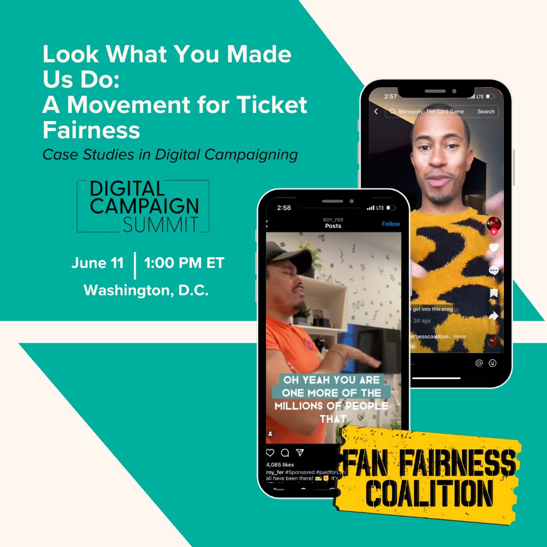 precisionstrat's tweet image. Attending the 2025 Digital Campaigns Summit? Add our panel on our award-winning campaign for the Fan Fairness Coalition to your conference calendar.
Check out the full event agenda and register here: digitalcampaignsummit.com/why-attend/