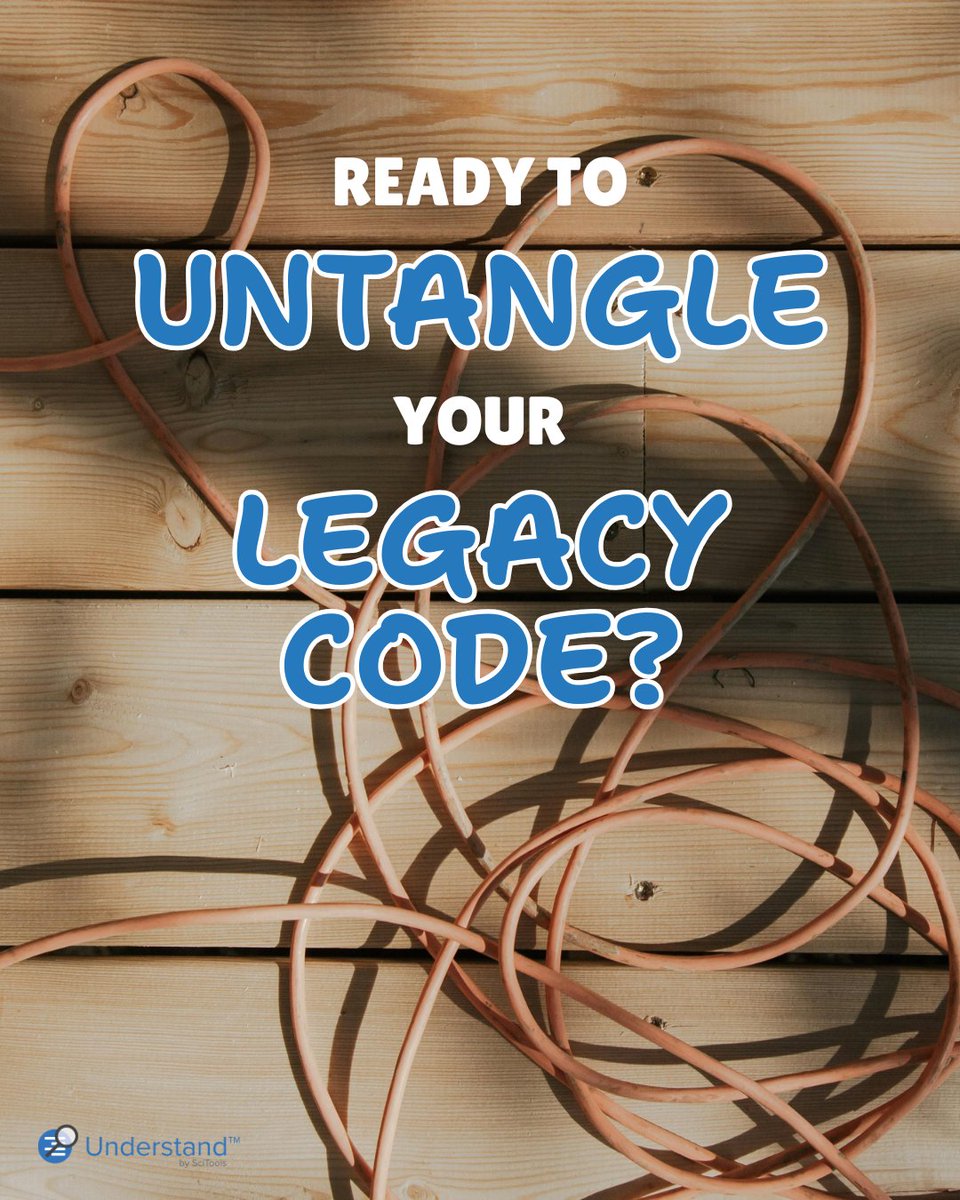 CodeUnderstand's tweet image. Is your legacy codebase a tangled, confusing mess? Untangle it effortlessly with Understand! It's many features will help you gain deeper insight and take control.
What's your biggest legacy code challenge? Let us know!
Try Understand today:
licensing.scitools.com/request/trial/…
