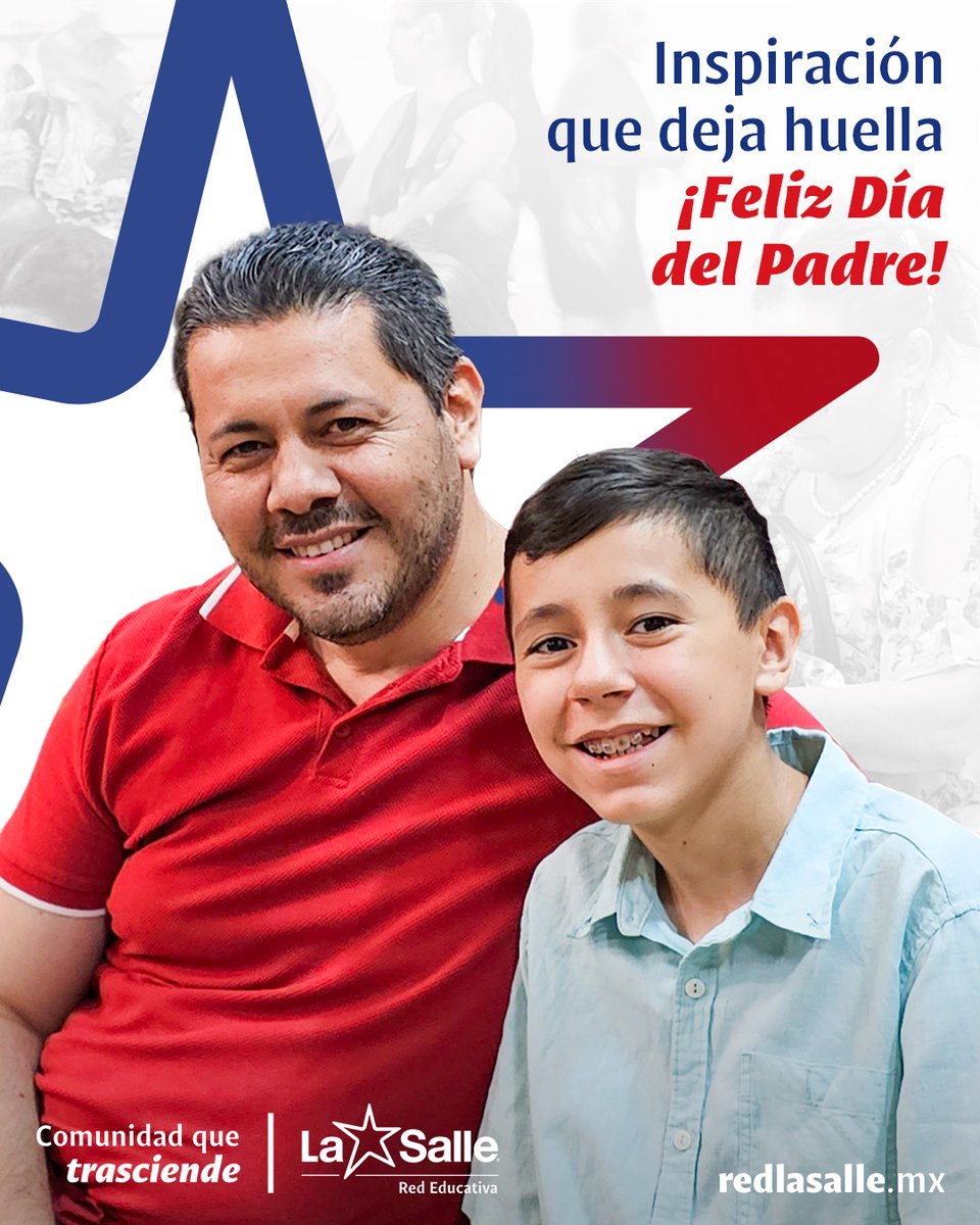 Ser padre también es educar con valores firmes y ejemplo constante.
Hoy celebramos a quienes acompañan e inspiran con dedicación cada día.

¡Feliz Día del Padre!

La Salle #ComunidadQueTrasciende ⭐️
