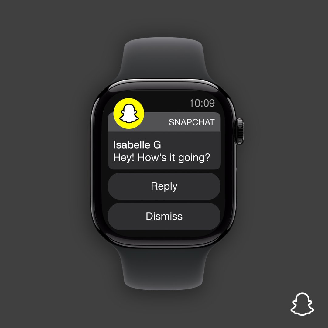Snapchat, everywhere! We know you love using Snapchat across all your digital surfaces – that’s why we’re making it easier for you to take your conversations on the go with Snapchat now available on Apple Watch⌚
