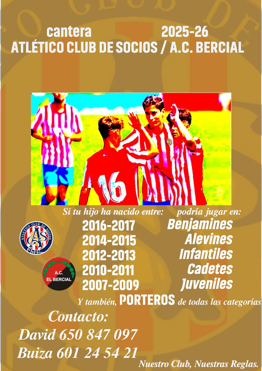 Ven a jugar a nuestra gran cantera