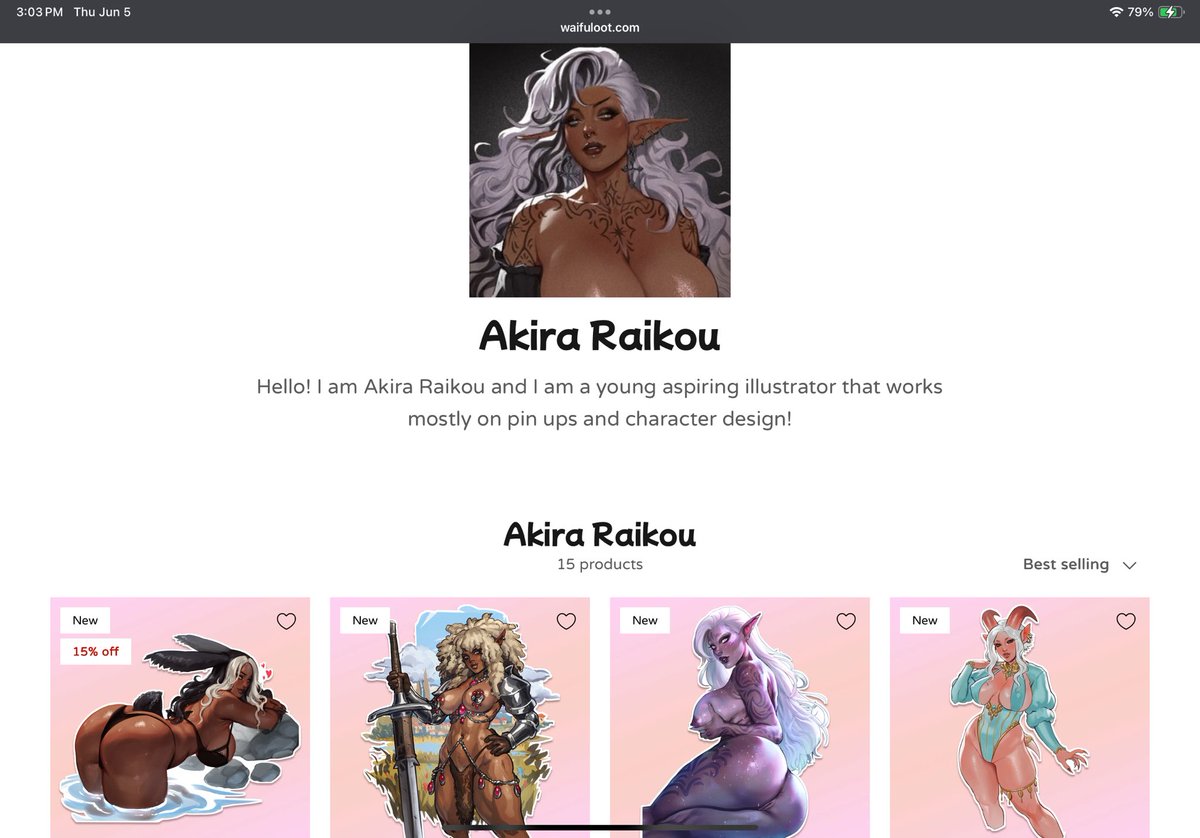 Akira Raikou 🖤🥀 (@akira_raikou) on Twitter photo Proud to announce I’m going to be selling merch with <a href="/WaifuLoot/">Waifu Loot</a> I have some designs available! I plan to have more in the future so be ready for more! ❤️
Use my code AKIRARAIKOU for a discount on your order! ❤️
waifuloot.com/discount/AKIRA… Proud to announce I’m going to be selling merch with <a href="/WaifuLoot/">Waifu Loot</a> I have some designs available! I plan to have more in the future so be ready for more! ❤️
Use my code AKIRARAIKOU for a discount on your order! ❤️
waifuloot.com/discount/AKIRA…