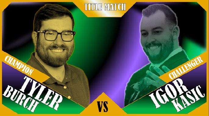 It’s Championship Time, baby! Tyler Burch is defending his belt against someone who has not played for the title before, Mr. Igor Kasic. Will this be another defense for Tyler or a first time title win for Igor? Let’s find out!

youtu.be/5t6xN9ESQMw?si…