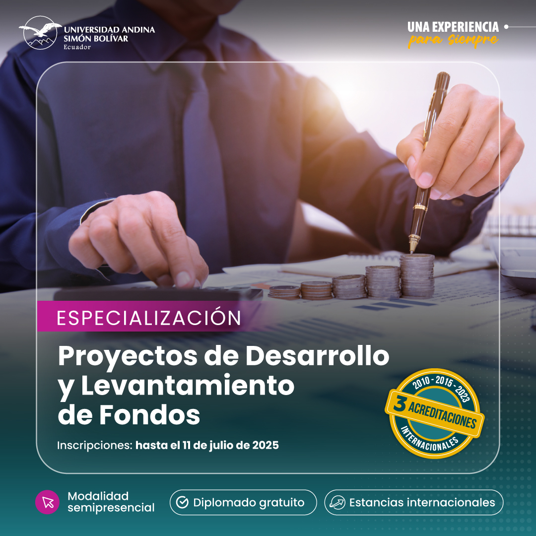 📌 𝗖𝗼𝗻𝘃𝗼𝗰𝗮𝘁𝗼𝗿𝗶𝗮 𝗱𝗲 𝗣𝗼𝘀𝗴𝗿𝗮𝗱𝗼𝘀 𝟮𝟬𝟮𝟱

Con la 𝗘𝘀𝗽𝗲𝗰𝗶𝗮𝗹𝗶𝘇𝗮𝗰𝗶𝗼́𝗻 𝗣𝗿𝗼𝘆𝗲𝗰𝘁𝗼𝘀 𝗱𝗲 𝗗𝗲𝘀𝗮𝗿𝗿𝗼𝗹𝗹𝗼 𝘆 𝗟𝗲𝘃𝗮𝗻𝘁𝗮𝗺𝗶𝗲𝗻𝘁𝗼 𝗱𝗲 𝗙𝗼𝗻𝗱𝗼𝘀 serás capaz de planificar, diseñar, ejecutar, evaluar y sistematizar los procesos que