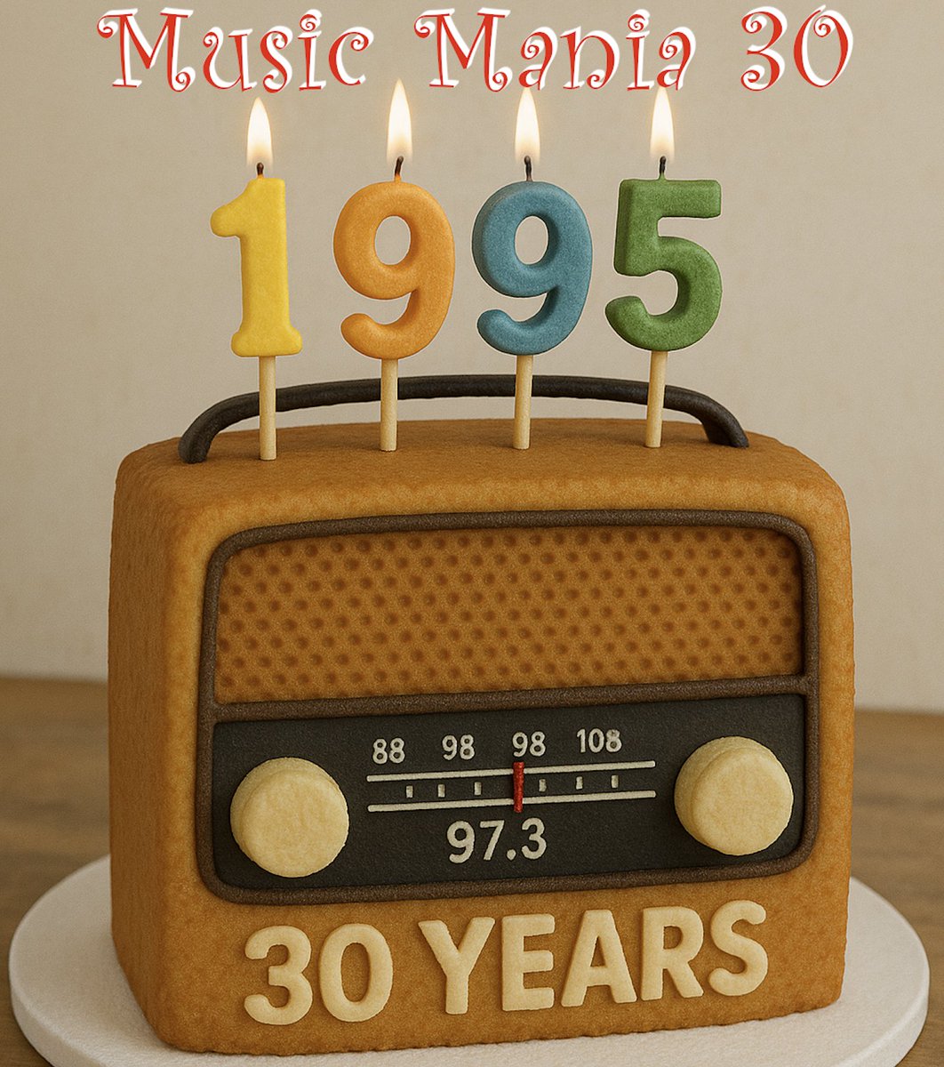 We are live on <a href="/AppleFMTaunton/">97.3 Apple FM</a> and tonight Music Mania turns 30. We'll be focusing on the year 1995, when the show launched. Listen out for some other treats too. Listen on 97.3FM in Taunton or online here: s26.myradiostream.com:22089/stream #musicmaniashow #musicmania30 #applefm