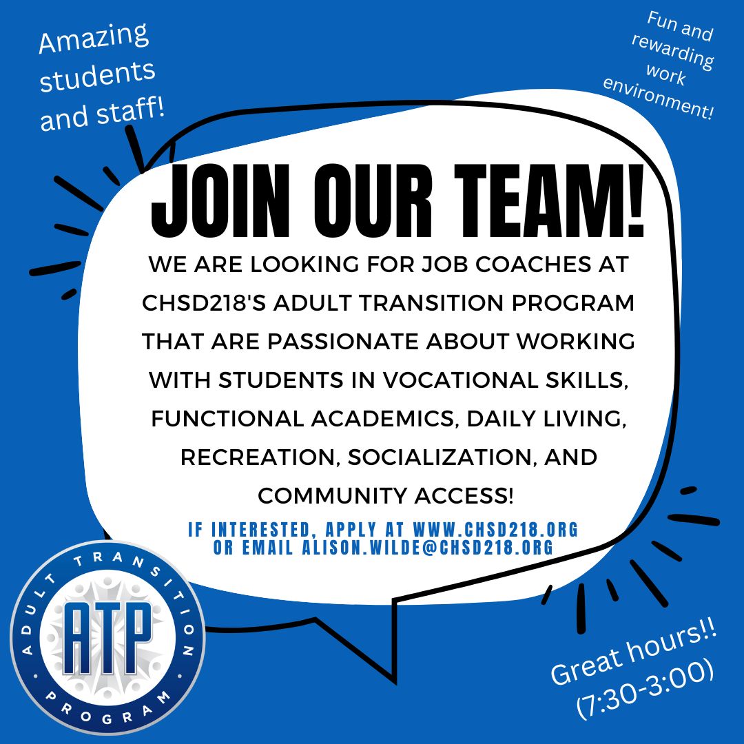 Apply here: applitrack.com/D218/onlineapp…

See all CHSD 218 openings: applitrack.com/D218/onlineapp…