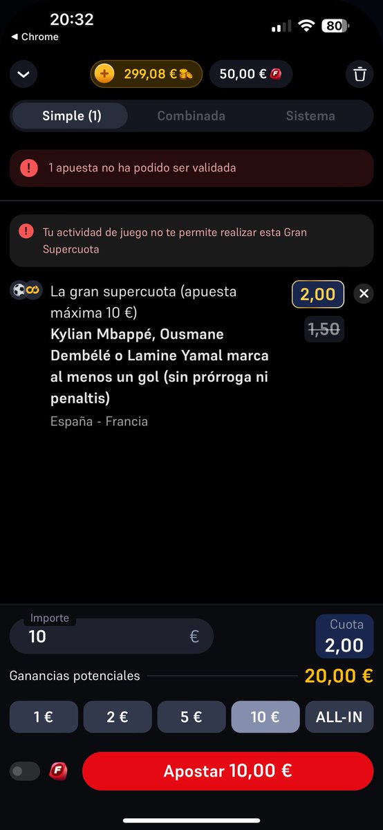 TheAngryGun's tweet photo. @WinamaxDeportes Da error de servicio https://t.co/aLiH7QrBJv