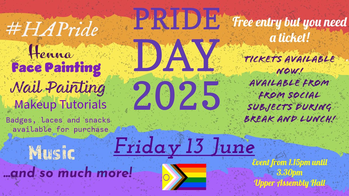 🎉 The countdown is ON! 🕒 Tickets for #HAPride are still available — and the best part? They’re FREE! 🌈 Secure your spot! Don’t miss out on the fun and celebrations! ✨💖 <a href="/HermitageAcad/">Hermitage Academy</a> <a href="/tiecampaign/">TIE</a> #PrideCelebrations #UNCRCArticle8