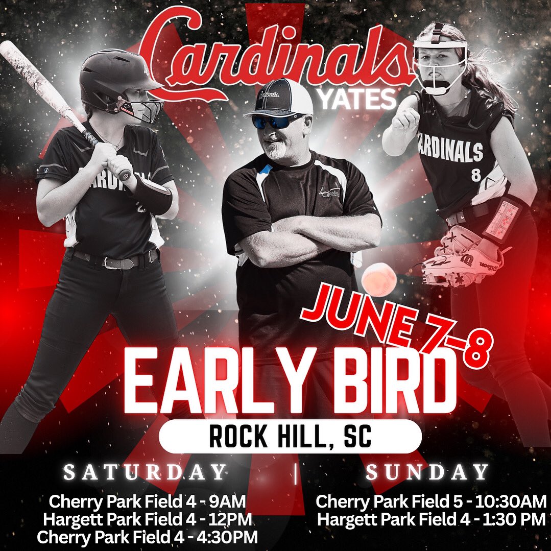 Here is our updated schedule change! Can’t wait to get on that field!