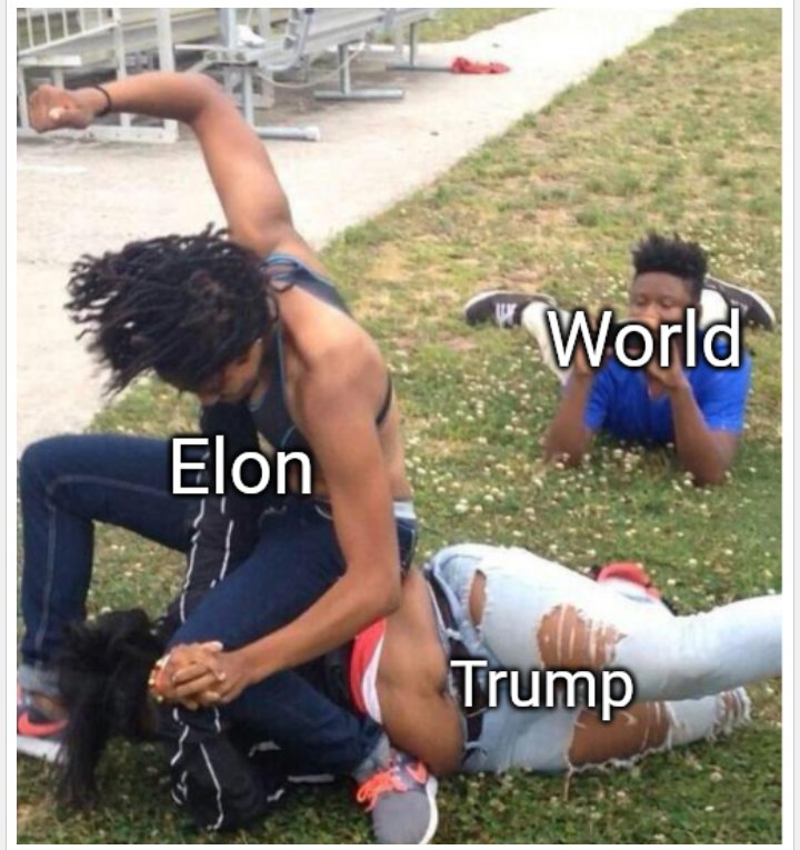 "This is the situation of  𝗨𝗦 𝗣𝗿𝗲𝘀𝗶𝗱𝗲𝗻𝘁 𝗗𝗼𝗻𝗮𝗹𝗱 𝗧𝗿𝘂𝗺𝗽  and  Elon."