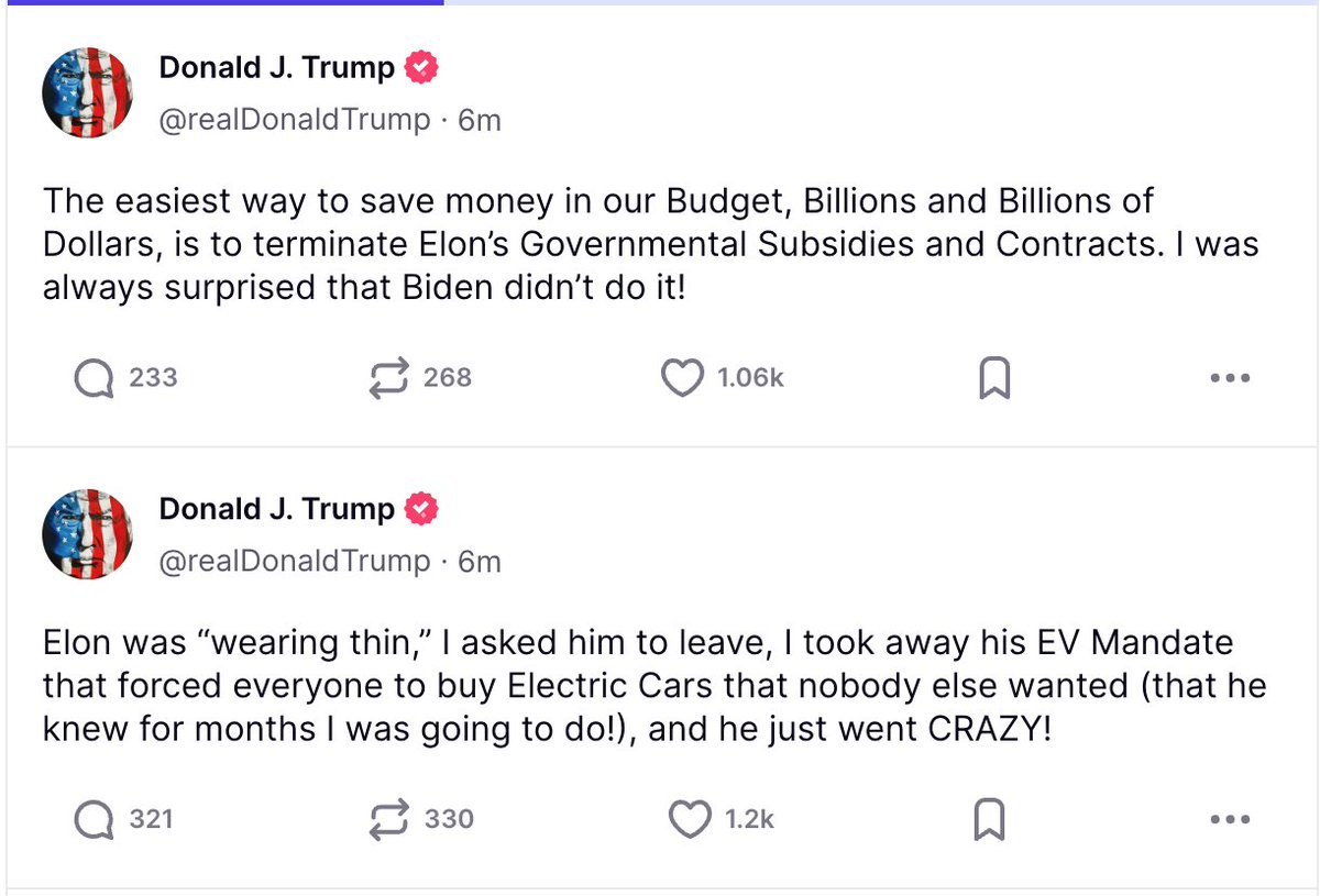 Steven Crowder (@scrowder) on Twitter photo As my good friend <a href="/RAZ0RFIST/">RazörFist</a> has noted, Elon didn't jump on the Trump bandwagon until he was almost legitimately killed on live TV, and Elon still waited until Joe Biden dropped out.
The American people voted for Donald Trump. Not Elon. As my good friend <a href="/RAZ0RFIST/">RazörFist</a> has noted, Elon didn't jump on the Trump bandwagon until he was almost legitimately killed on live TV, and Elon still waited until Joe Biden dropped out.
The American people voted for Donald Trump. Not Elon.