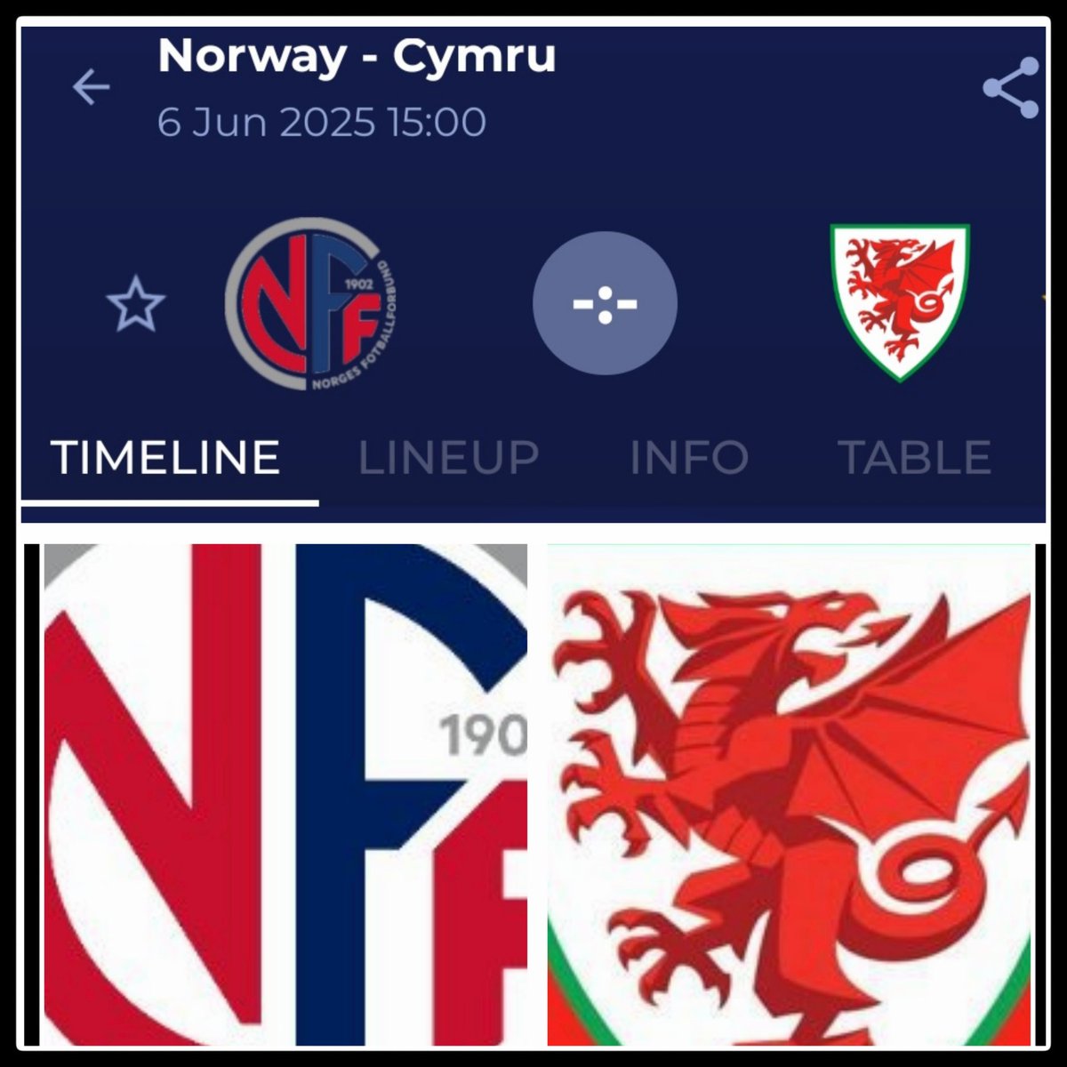 U21 Norway v Wales U21
 🇳🇴 🏴󠁧󠁢󠁷󠁬󠁳󠁿
Friday 6th June 2025 
#TogetherStronger